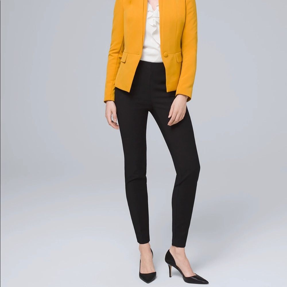 White House Black Market Comfort Stretch Flat-Front Skinny Ankle Pants - size 4